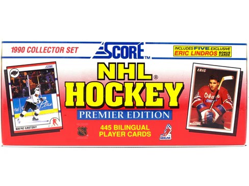 1990/91 Score Premier Edition NHL Bilingual Hockey Card Complete Set (445 Cards) Sealed