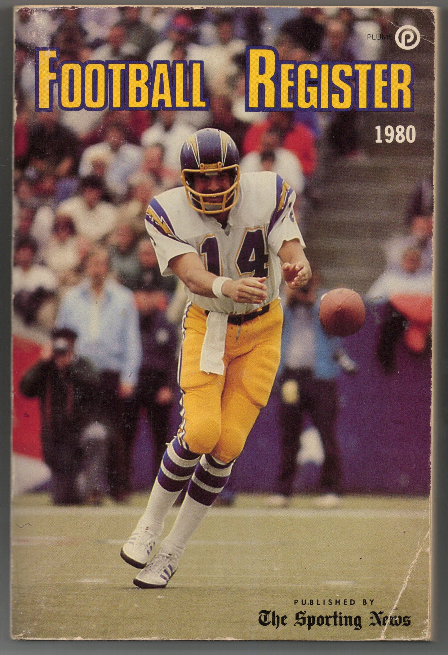 1980 The Sporting News Football Register Vintage Paperback