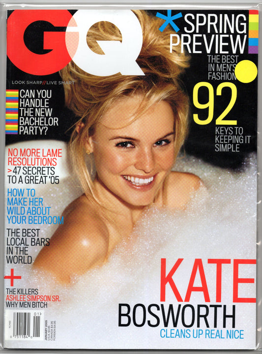 GQ Vintage Monthly Magazine (January 2005) Kate Bosworth Cover
