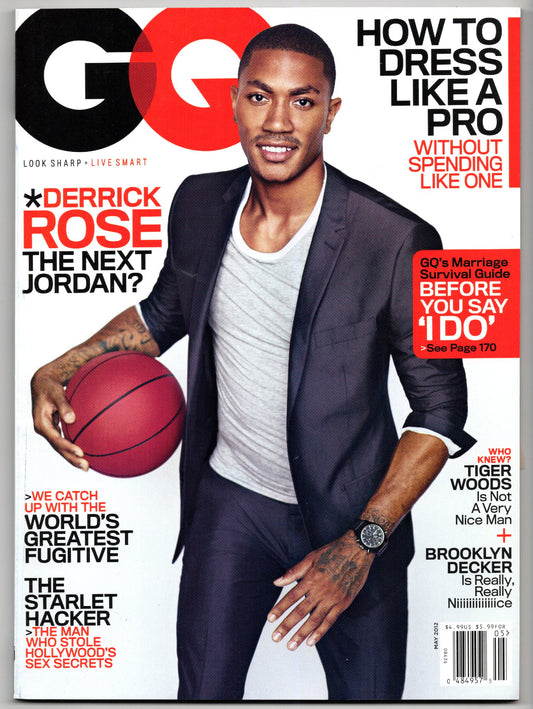 GQ Monthly Magazine (May 2012) Derrick Rose Cover