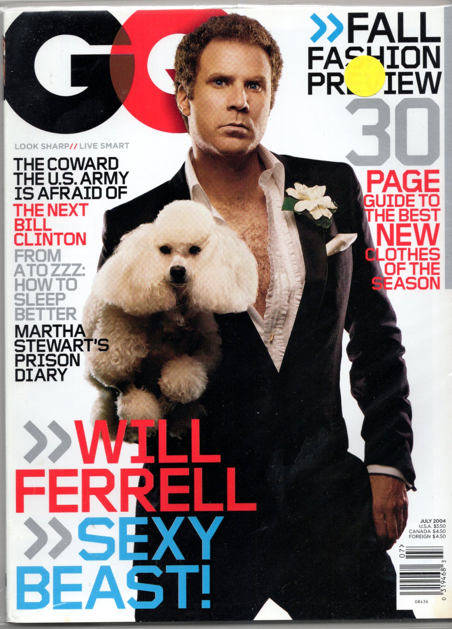 GQ Vintage Monthly Magazine (July 2004) Will Ferrell Cover