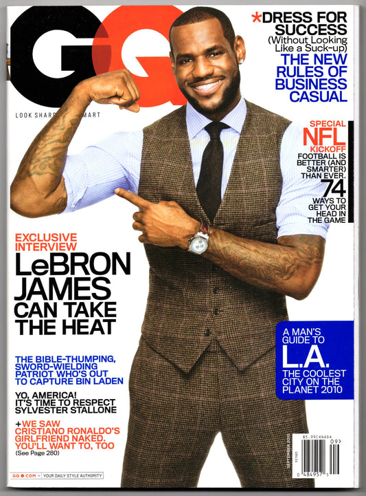 GQ Monthly Magazine (September 2010) LeBron James Cover