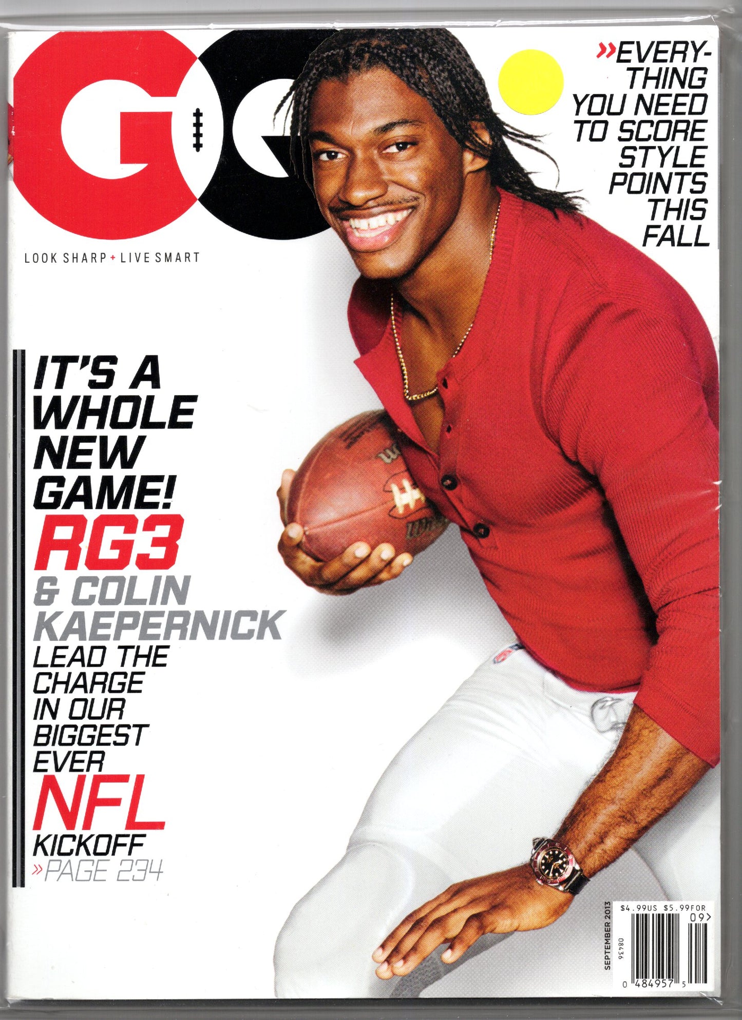 GQ Monthly Magazine (September 2013) RG3 Robert Griffin Cover