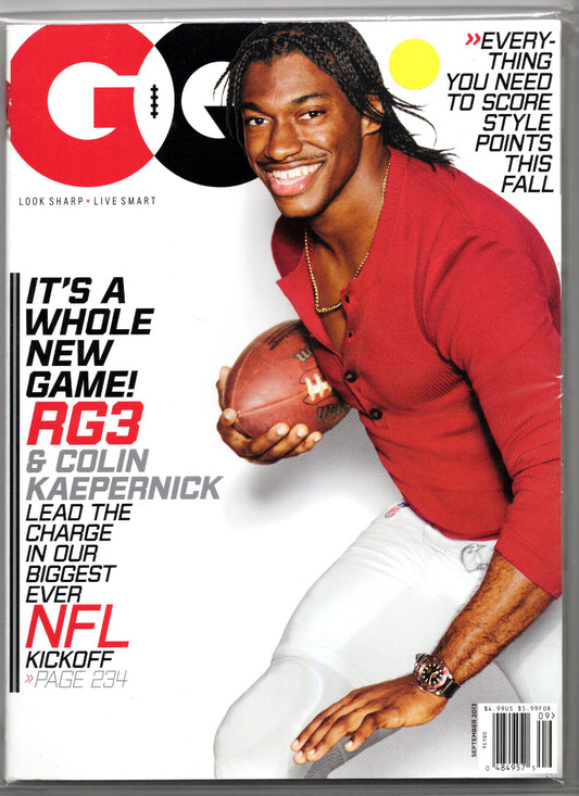 GQ Monthly Magazine (September 2013) RG3 Robert Griffin Cover