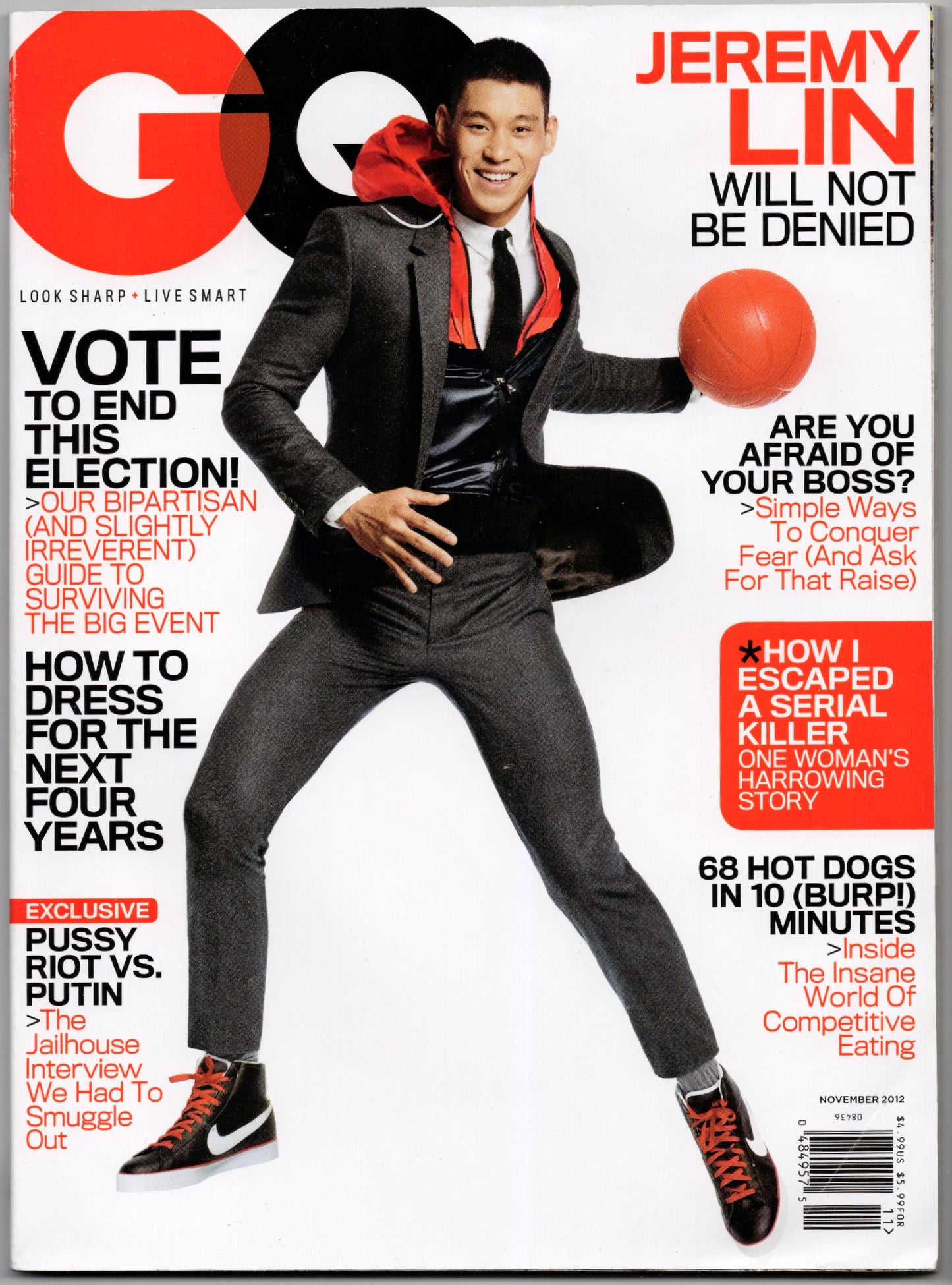 GQ Monthly Magazine (November 2012) Jeremy Lin Cover