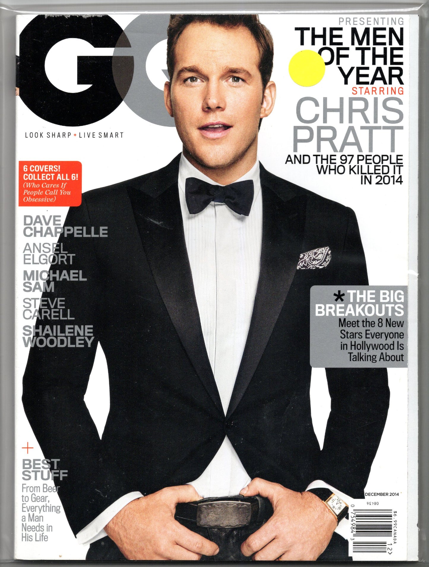 GQ Monthly Magazine (December 2014) Chris Pratt Cover
