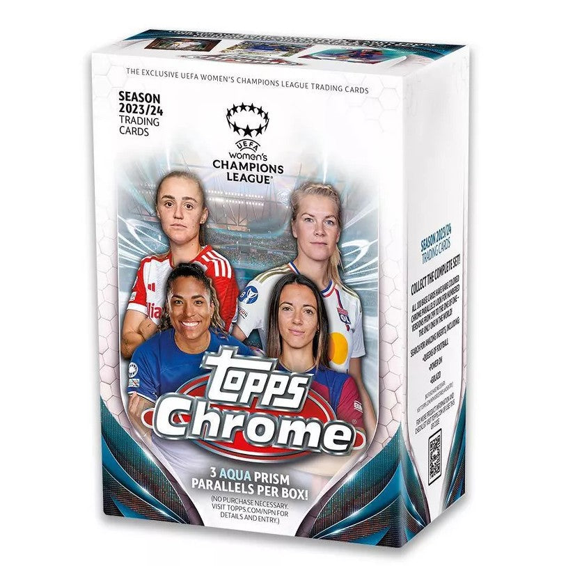 2023/24 Topps UEFA Women's Champions League Chrome Soccer Value Box (Sealed)
