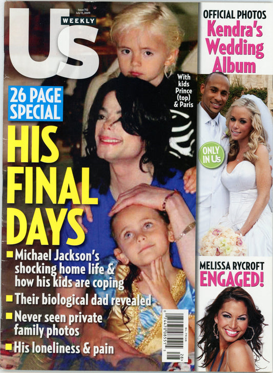 Us Weekly Issue 752 Magazine (July 13, 2009) Good Condition Michael Jackson