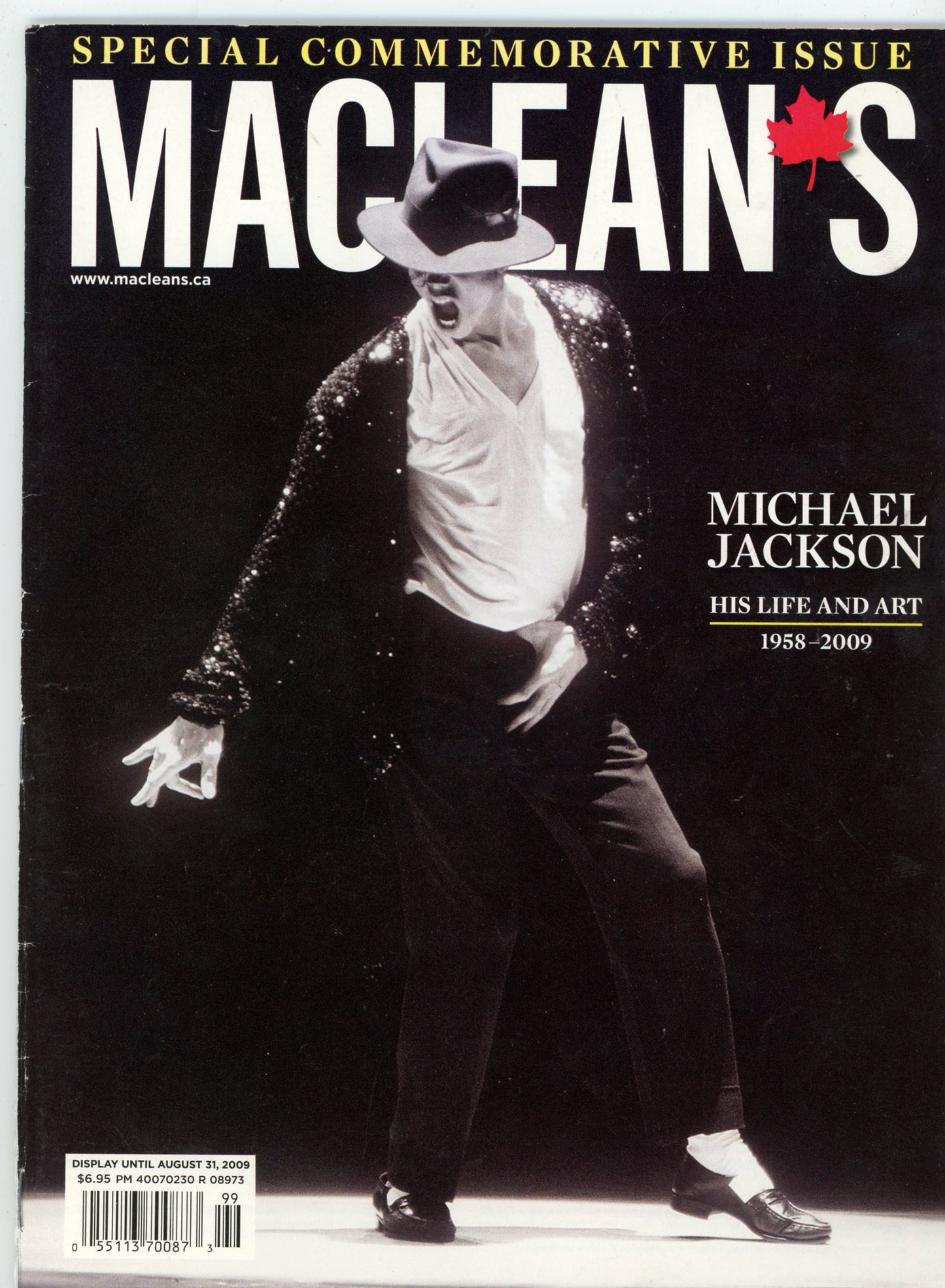 Maclean's Special Commemorative Issue (2009) Michael Jackson A Special Issue