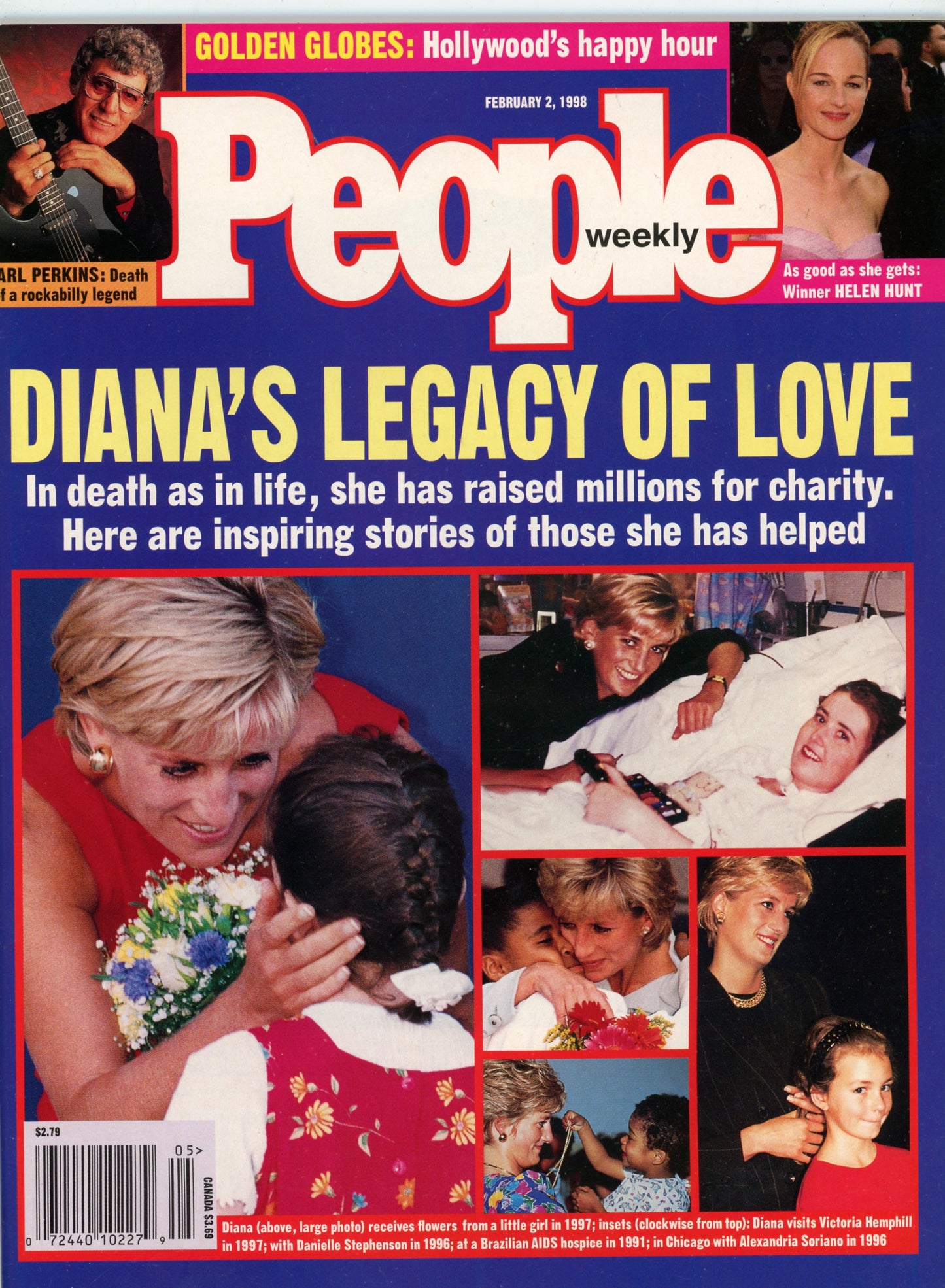 People Weekly Vintage Magazine (February 2, 1998) Princess Diana's Legacy of Love