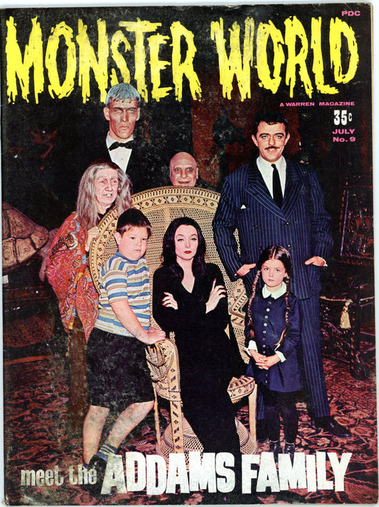 Monster World (July 1966) Vintage Magazine Meet the Addams Family Cover