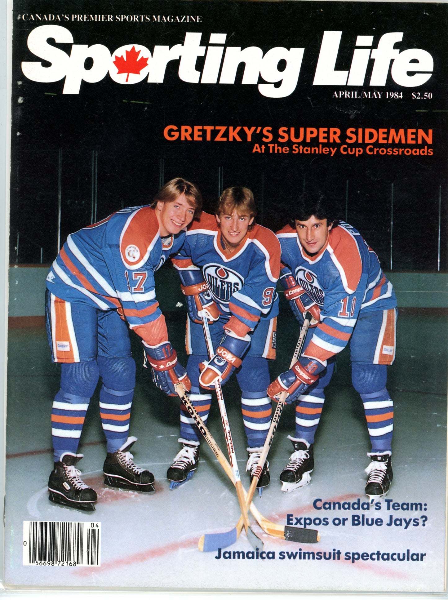 Sporting Life (April/May 1984) Vintage Hockey Magazine Gretzky's Super Sidemen Cover