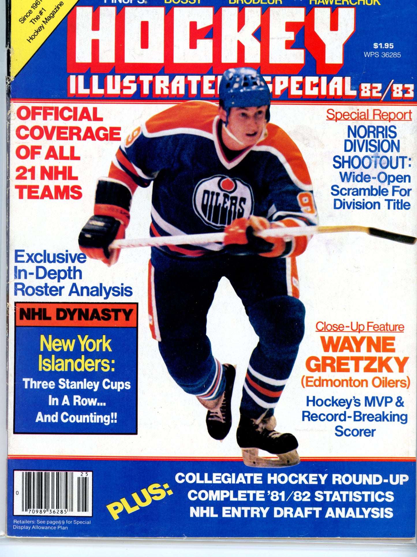 1982/83 Hockey Illustrated Special Edition Vintage Hockey Magazine Gretzky Cover