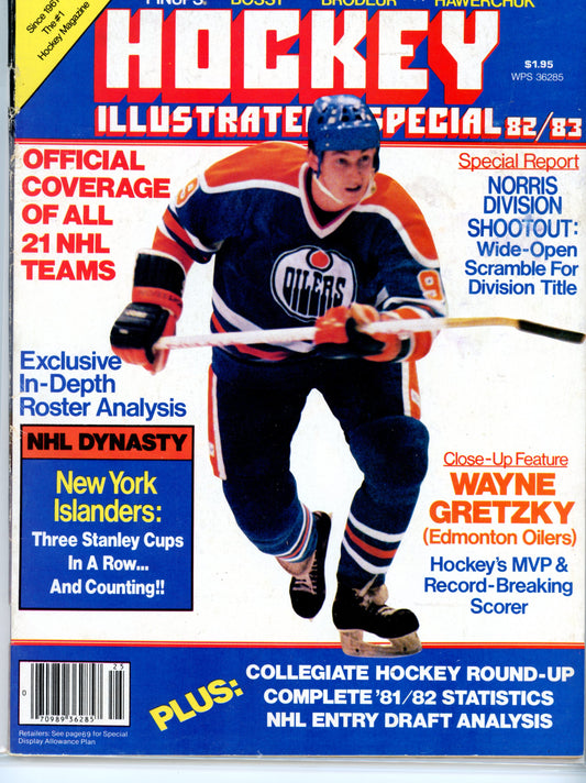 1982/83 Hockey Illustrated Special Edition Vintage Hockey Magazine Gretzky Cover