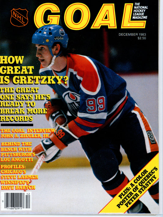 GOAL (December 1983) Vintage Hockey Magazine Gretzky Cover