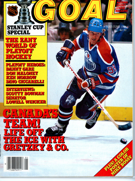 GOAL (May/June 1984) Vintage Hockey Magazine Gretzky Cover