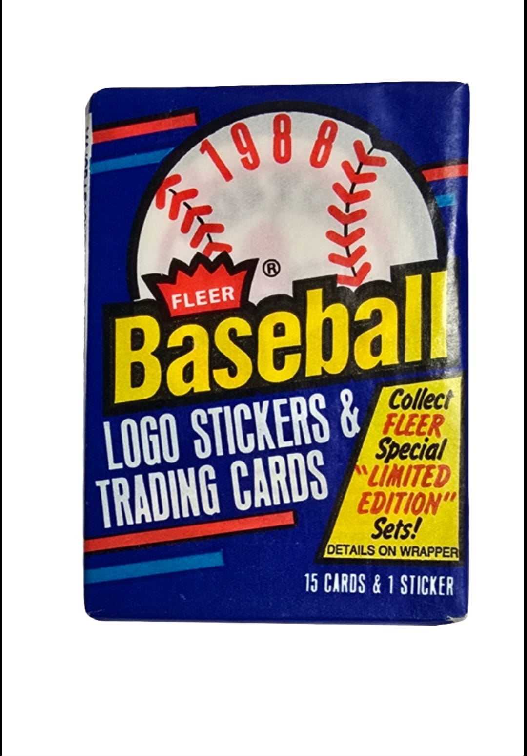 1988 Fleer Baseball Card Wax Pack (15 Cards)