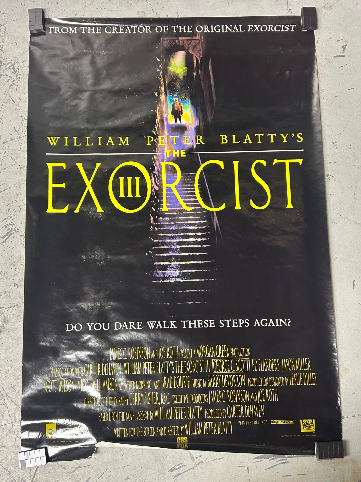 The Exorcist III (1990) Original Vintage Movie Poster VG-EX Condition