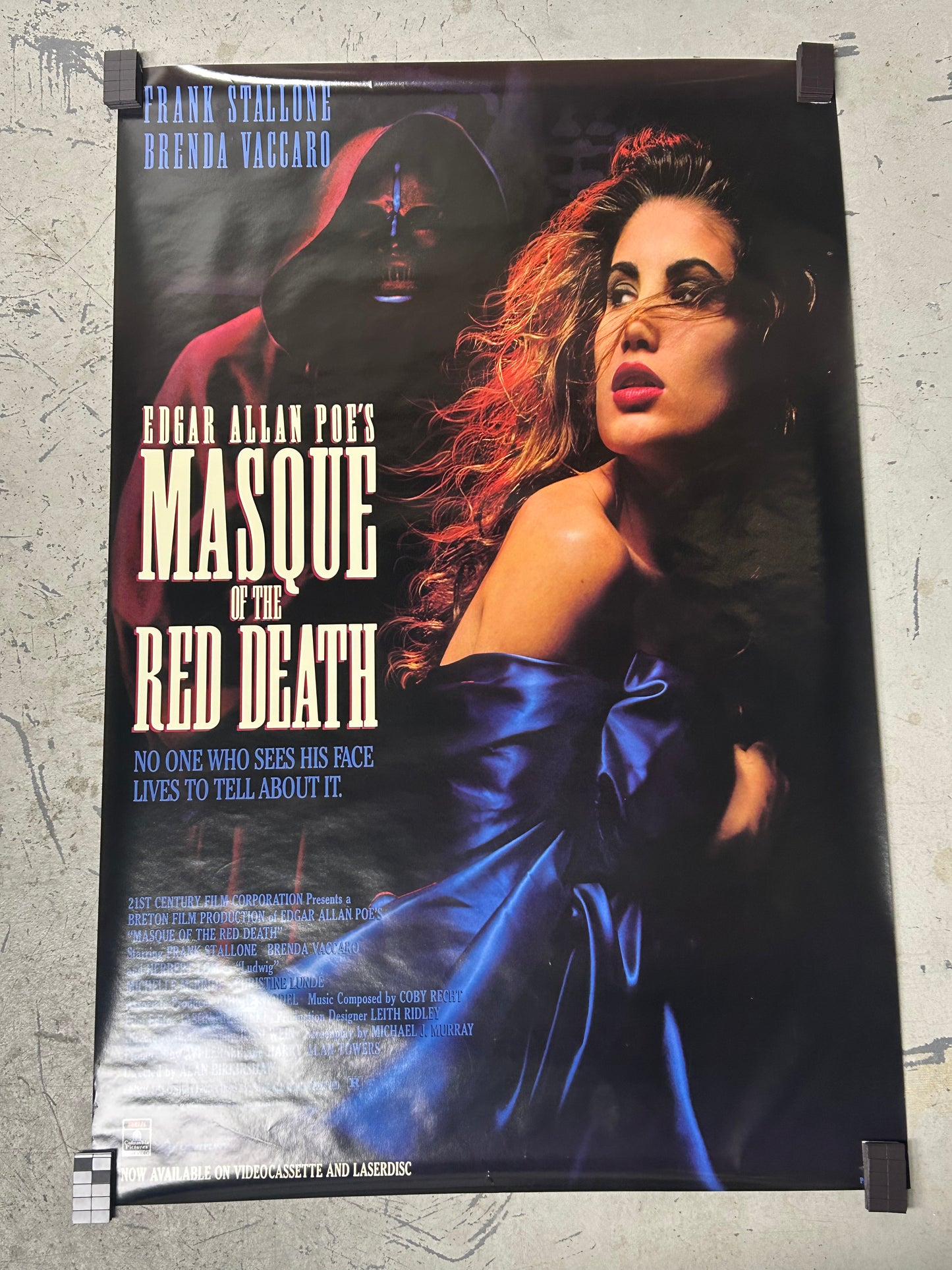 Masque of the Red Death (1964) Original Vintage Movie Poster VG-EX Condition