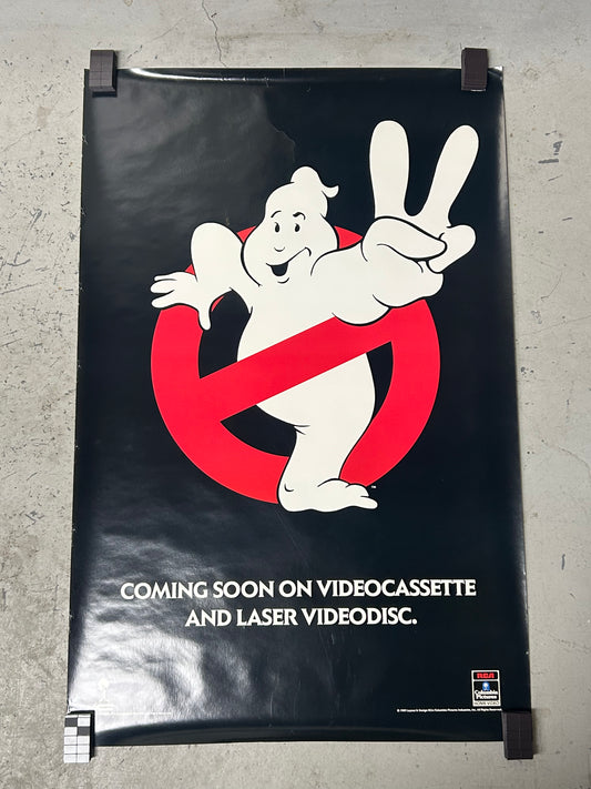 Ghostbusters (1984) Video Release Original Vintage Movie Poster VG-EX Condition