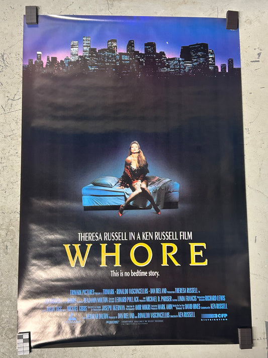 "Whore" (1991) Video Release Original Vintage Movie Poster VG-EX Condition