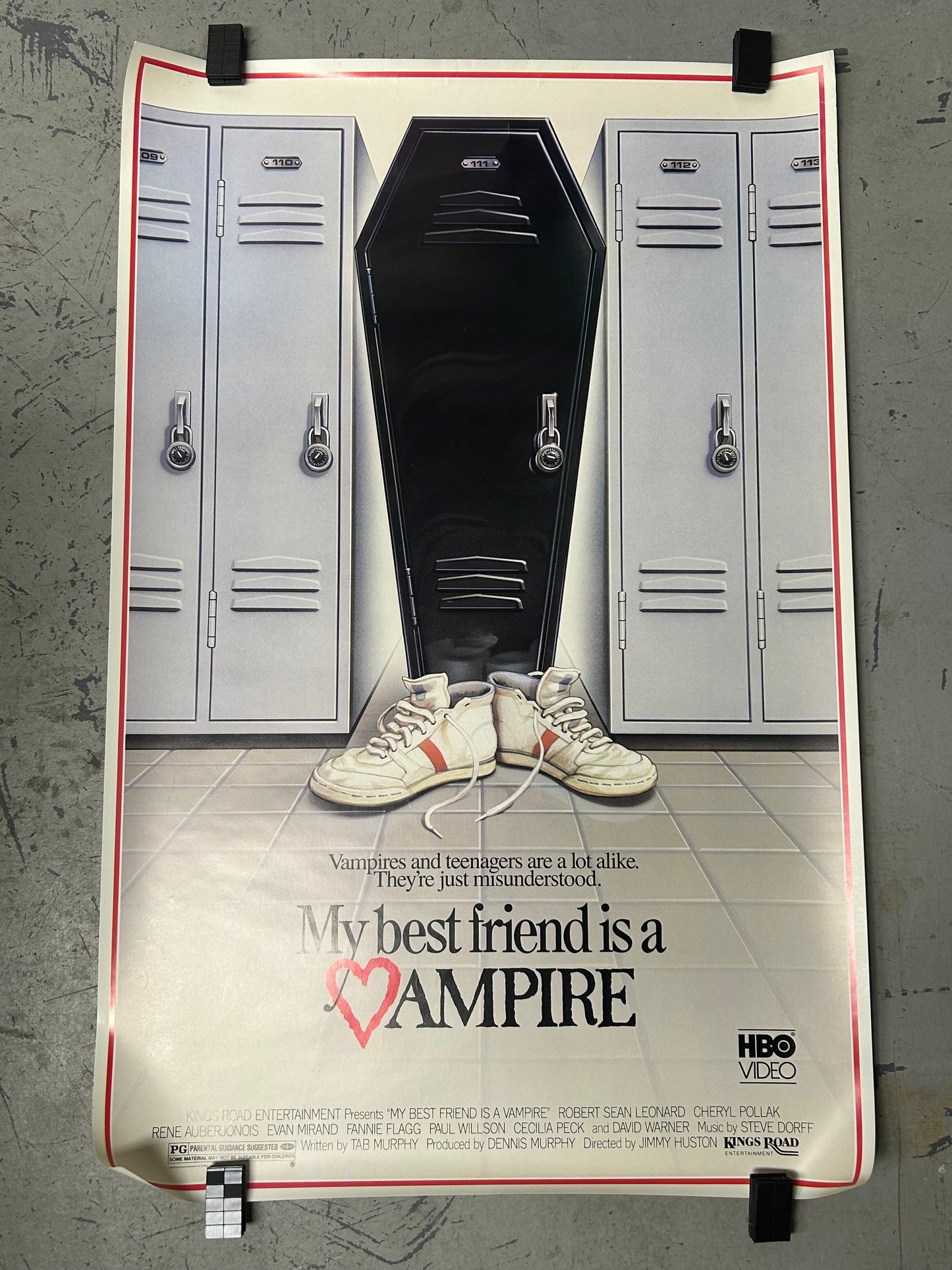 My Best Friend is a Vampire (1987) Original Vintage Movie Poster VG-EX Condition