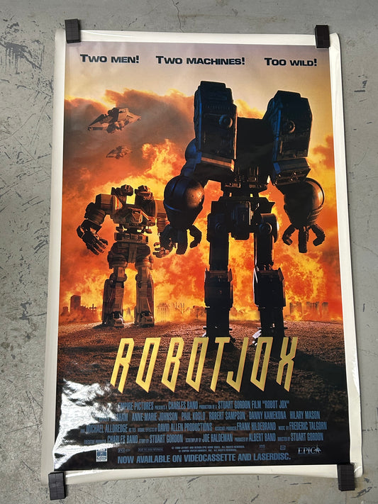Robot Jox (1990) Video Release Original Vintage Movie Poster VG-EX Condition