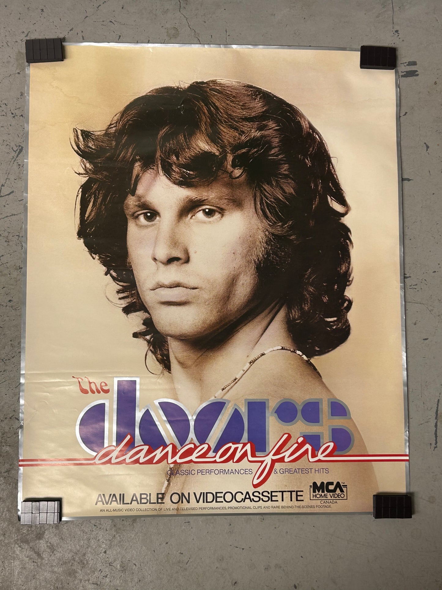The Doors- Dance on Line (1985) Original Vintage Movie Poster VG-EX Condition