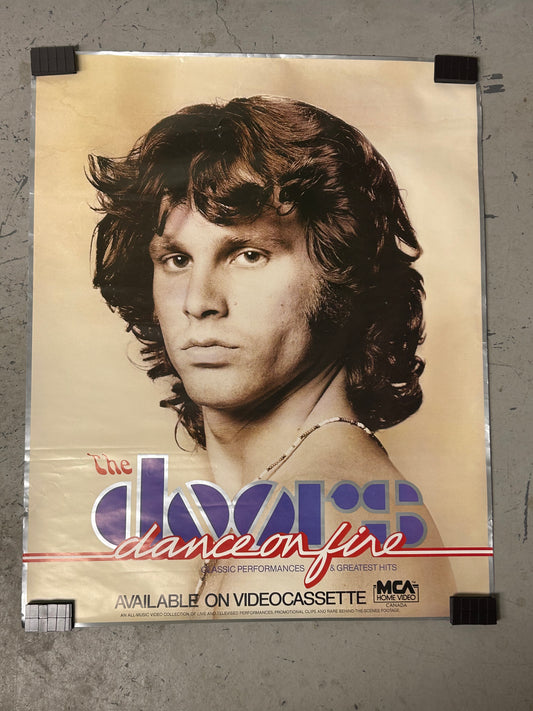 The Doors- Dance on Line (1985) Video Release Original Vintage Movie Poster VG-EX Condition
