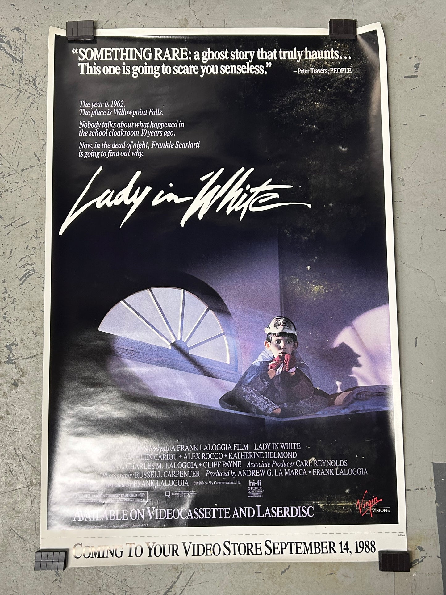 Lady in White (1988) Original Vintage Movie Poster VG-EX Condition