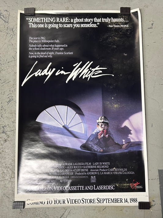 Lady in White (1988) Video Release Original Vintage Movie Poster VG-EX Condition