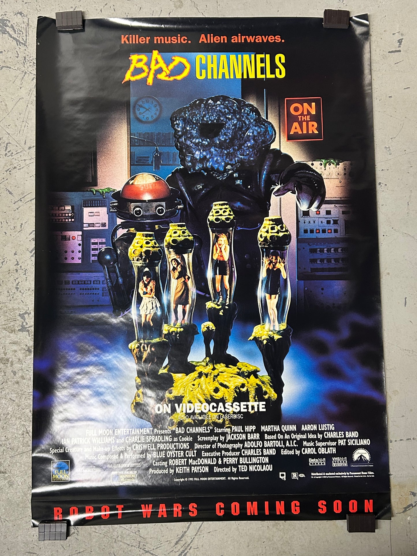 Bad Channels (1992) Original Vintage Movie Poster VG-EX Condition