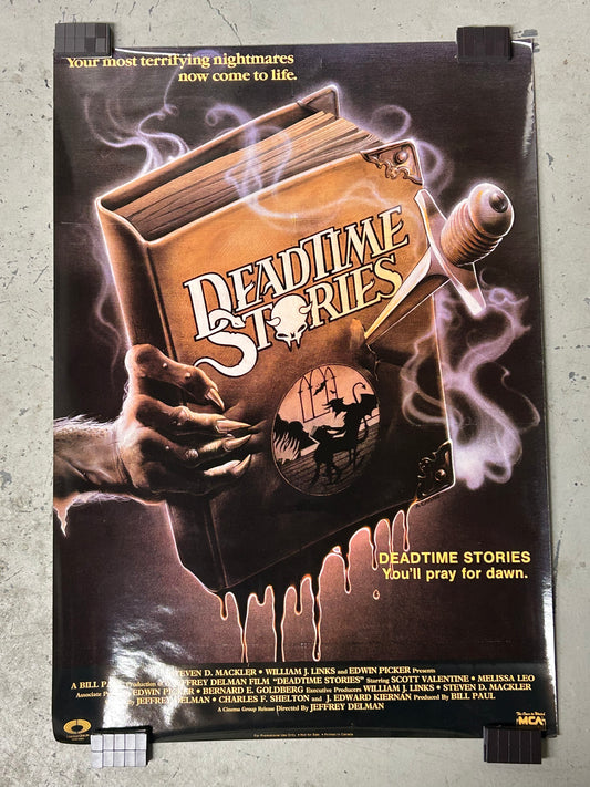 Deadtime Stories (1986) Video Release Original Vintage Movie Poster VG-EX Condition