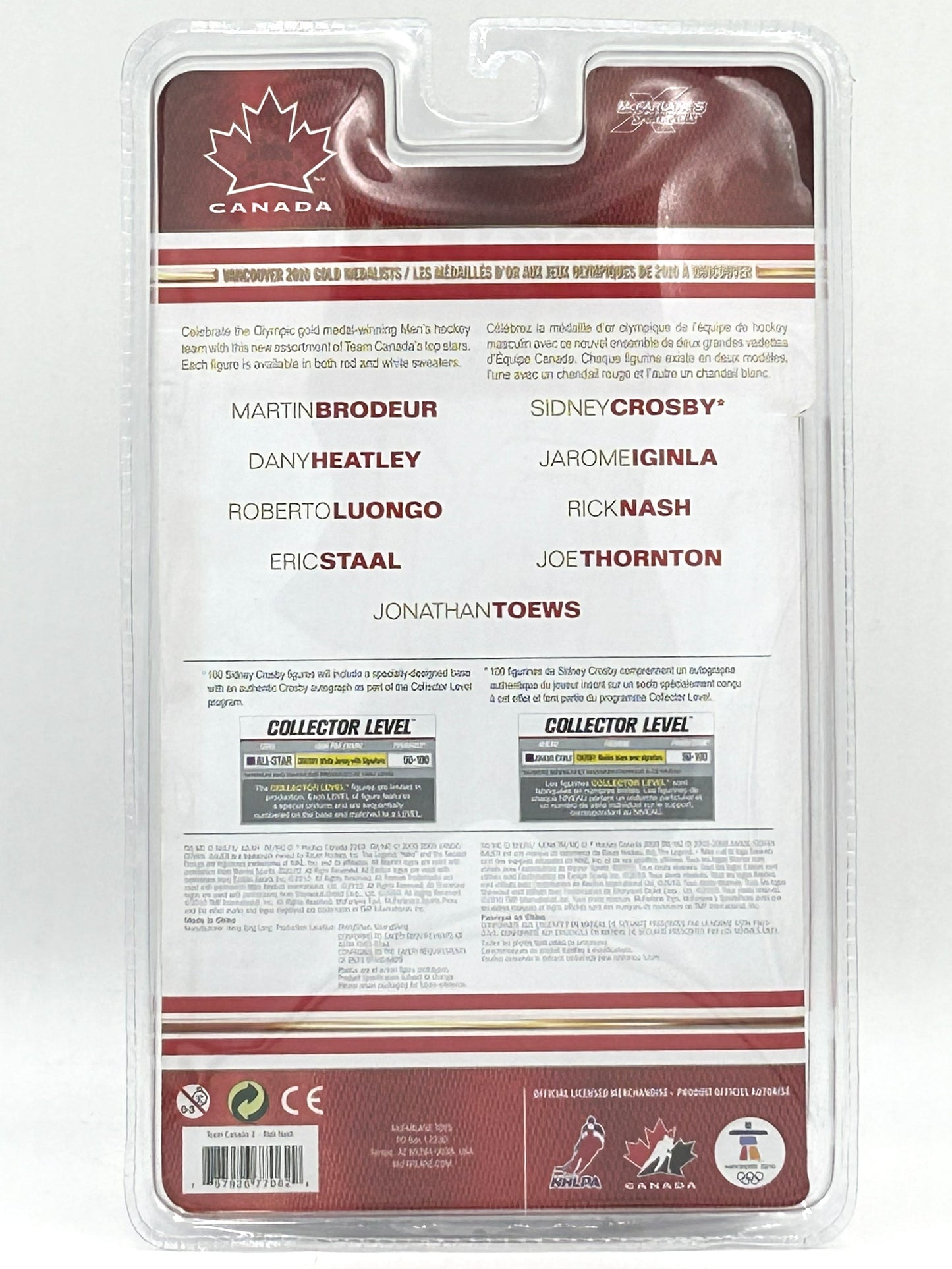 2010 Team Canada Vancouver Olympic Gold Medalists Rick Nash Vintage Hockey Figure
