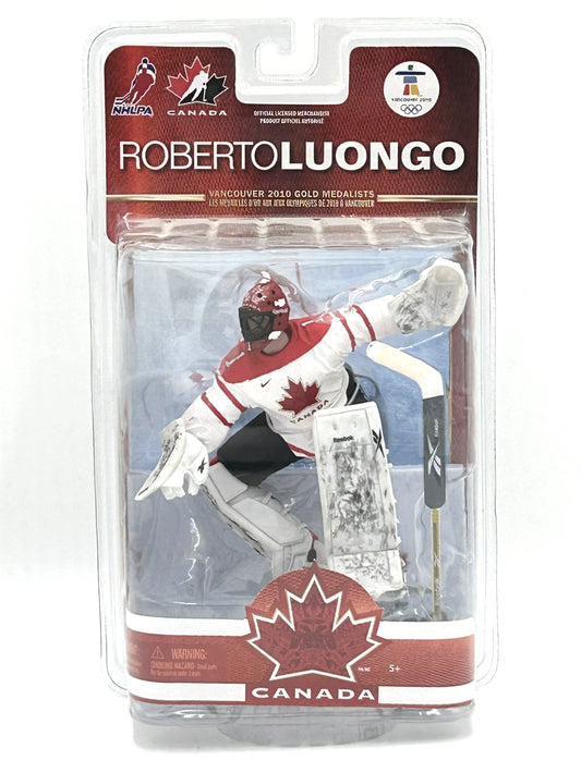 2010 Team Canada Vancouver Olympic Gold Medalists Roberto Luongo Vintage Hockey Figure