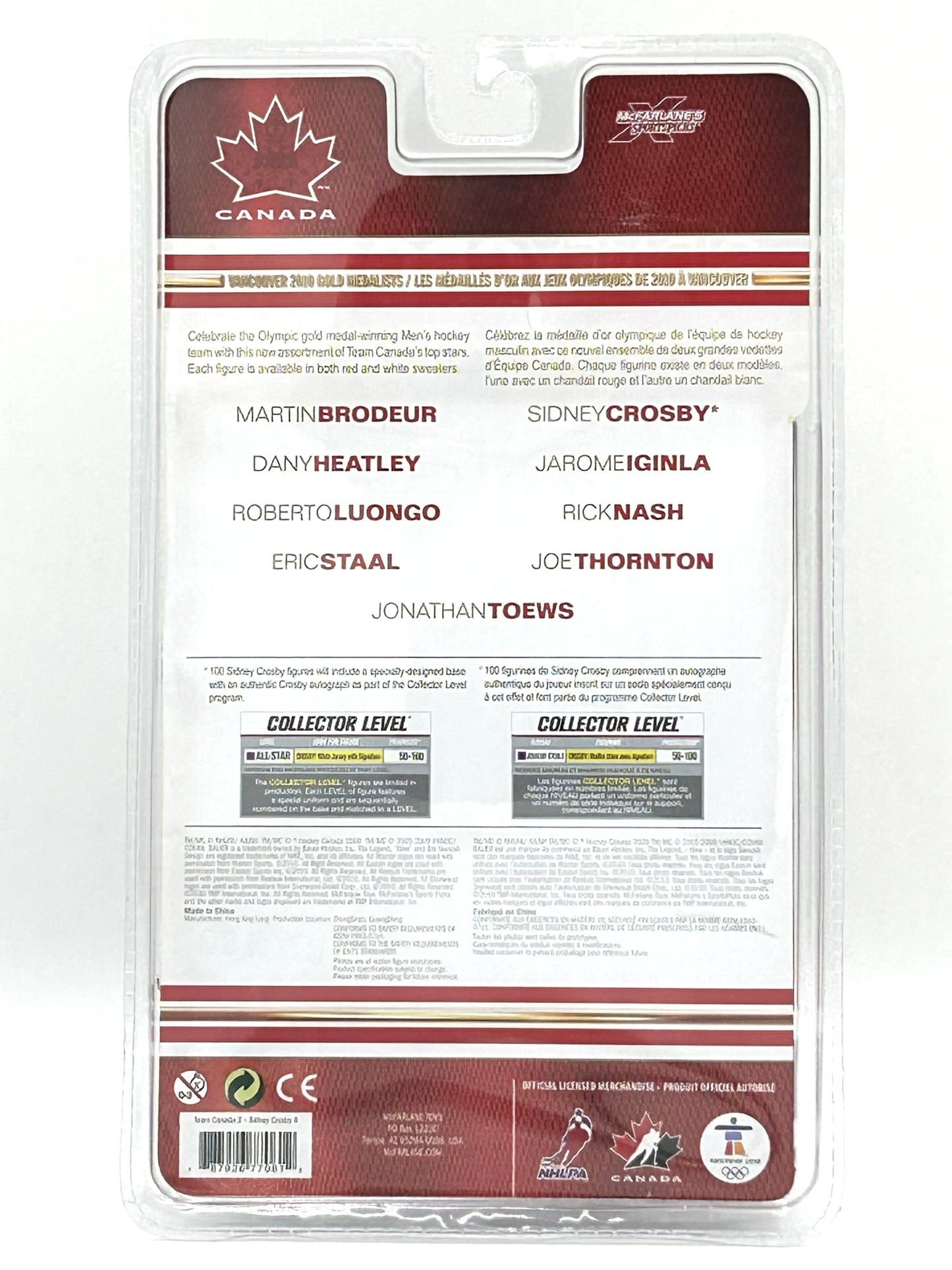 2010 Team Canada Vancouver Olympic Gold Medalists Sidney Crosby Vintage Hockey Figure