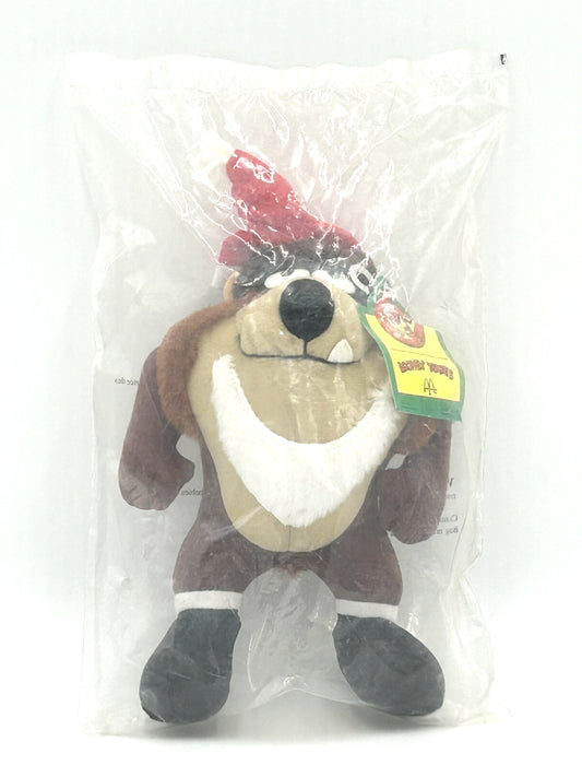 1992 McDonald's Happy Meal Looney Tunes Taz Christmas Sealed Vintage Plush
