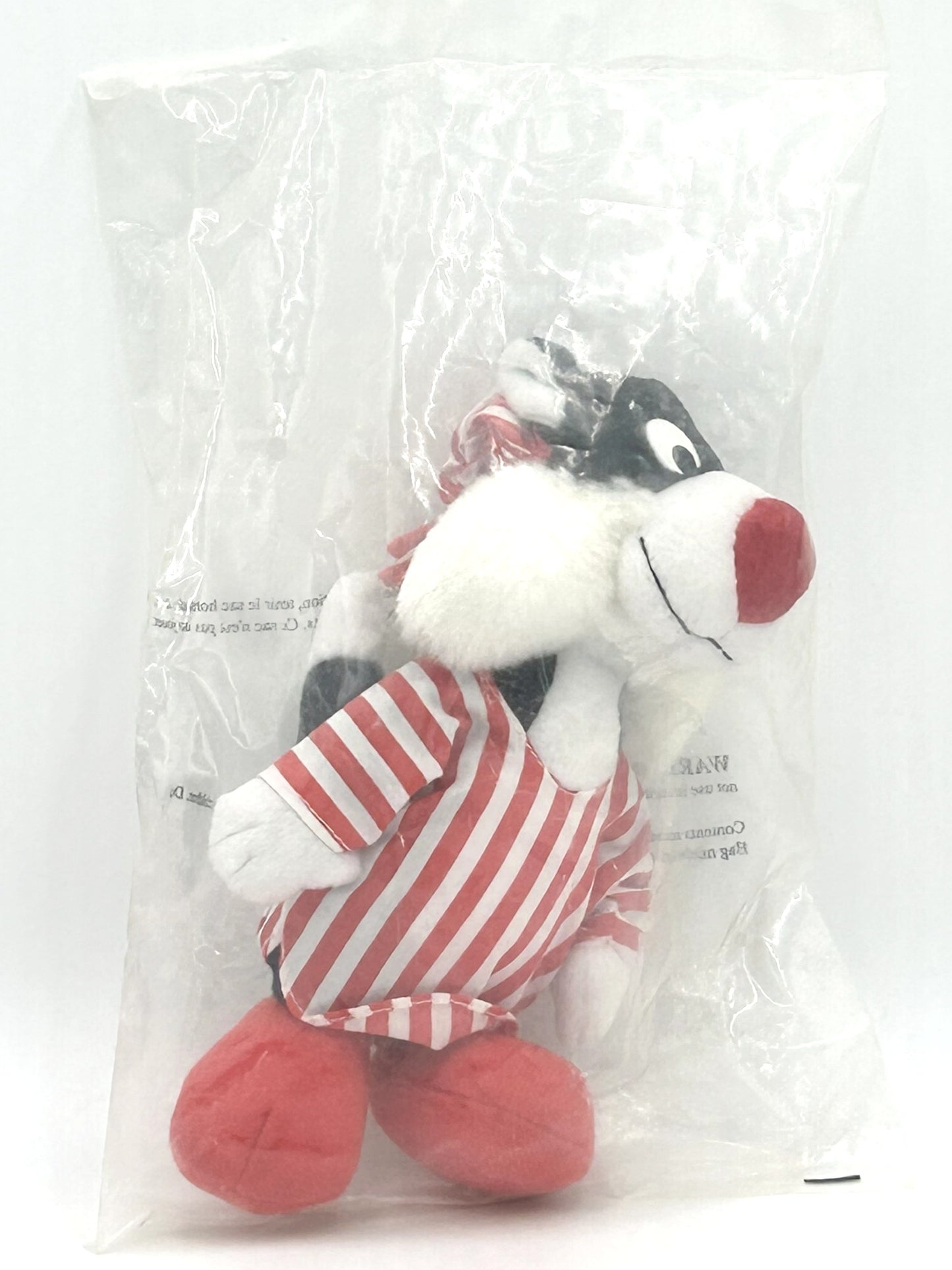 1992 McDonald's Happy Meal Looney Tunes Sylvester Christmas Sealed Vintage Plush