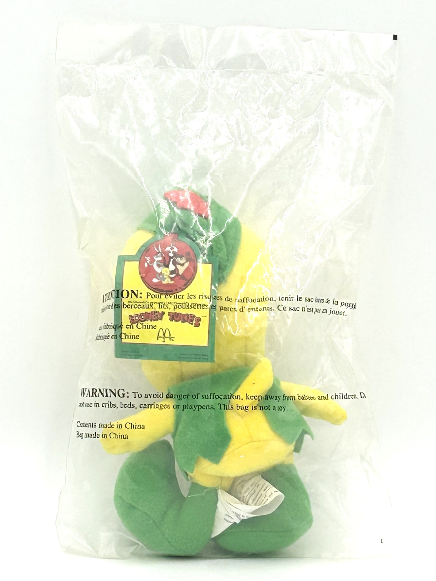 1992 McDonald's Happy Meal Looney Tunes Tweety Bird Christmas Sealed Vintage Plush