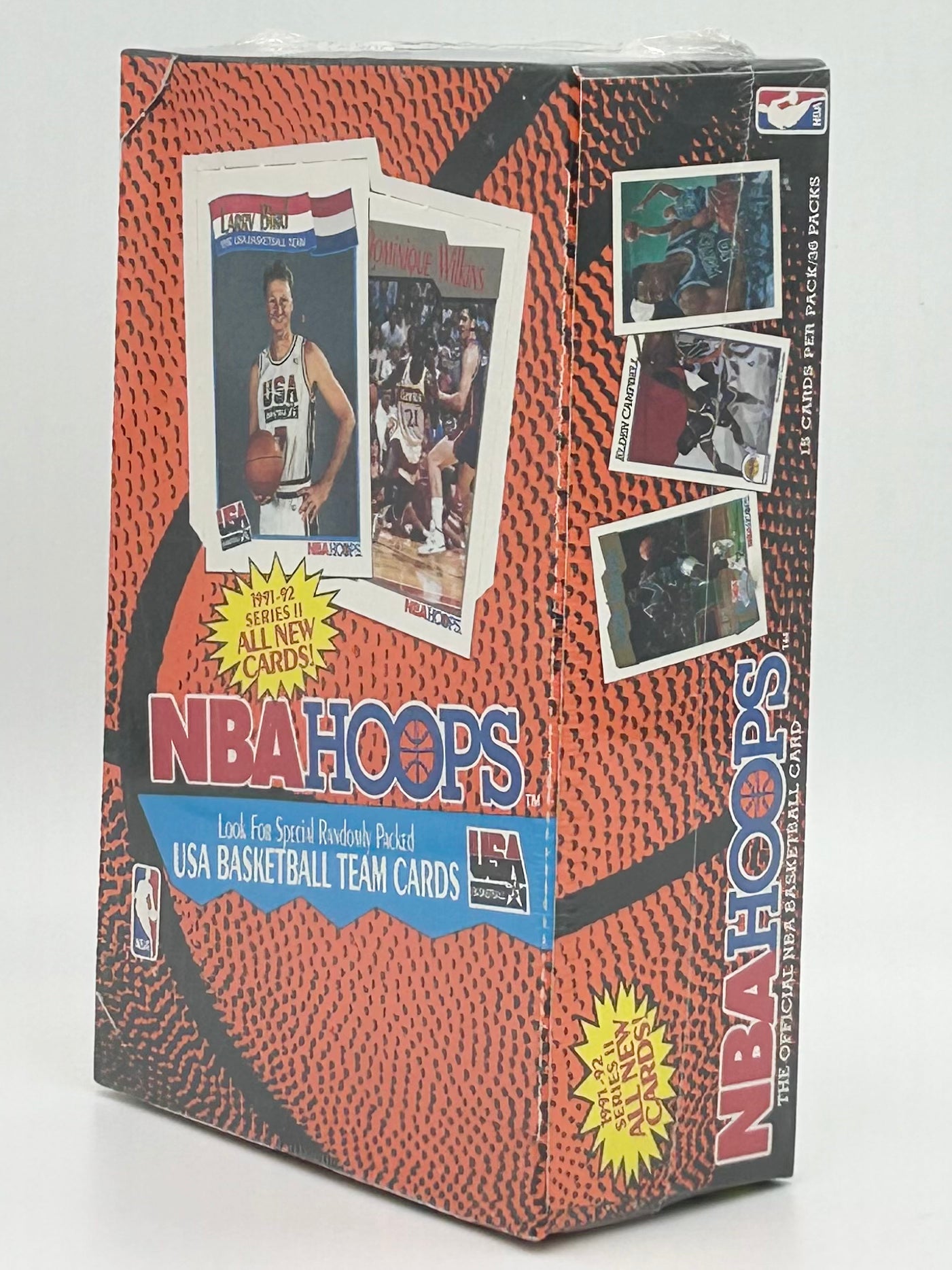 1991–92 NBA Hoops Series II Basketball Cards Box (36 Packs) Sealed Michael Jordan Dream Team