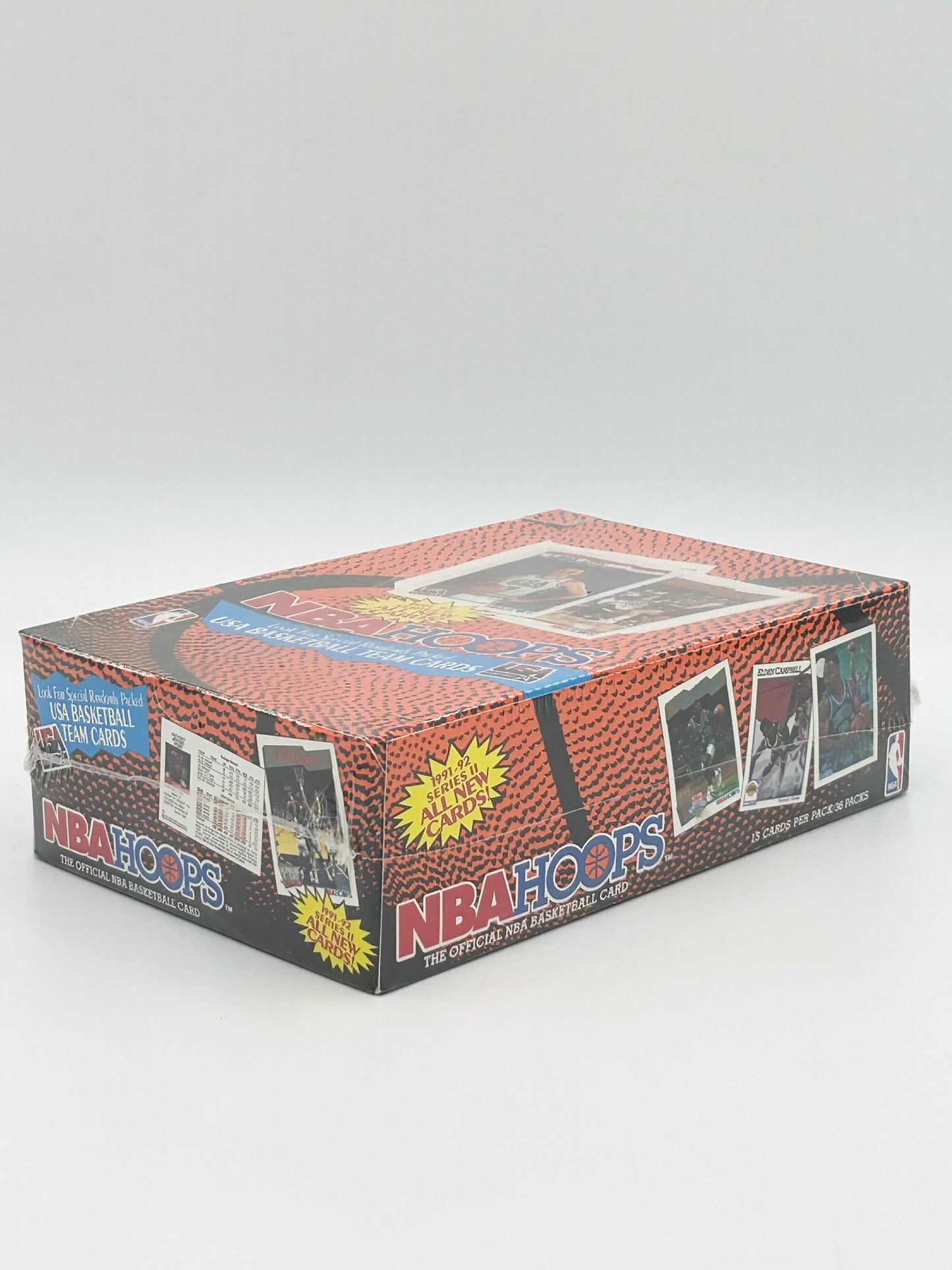 1991–92 NBA Hoops Series II Basketball Cards Box (36 Packs) Sealed Michael Jordan Dream Team