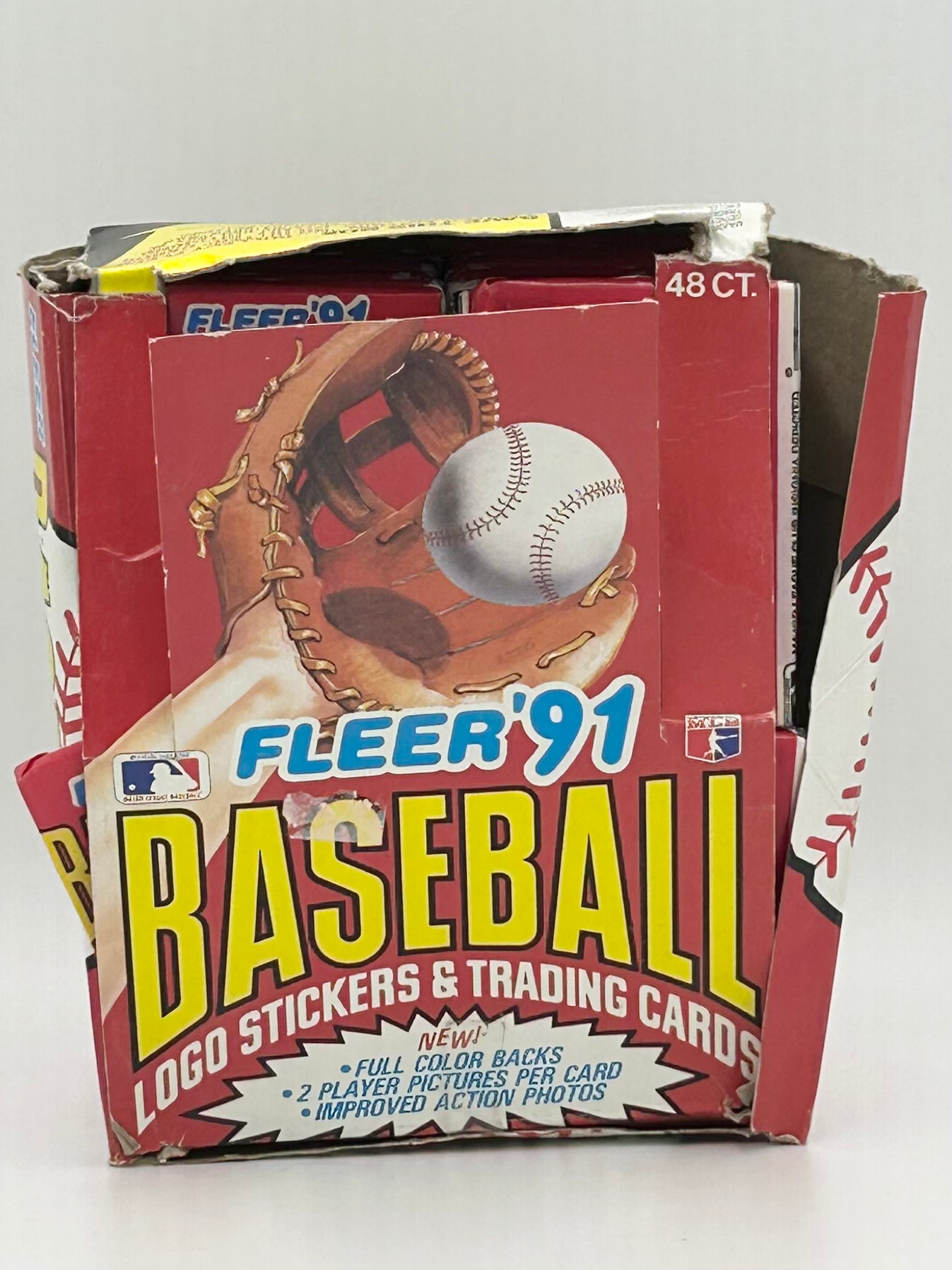 1991 Fleer Baseball Cards Wax Box (48 Packs) Canadian Box