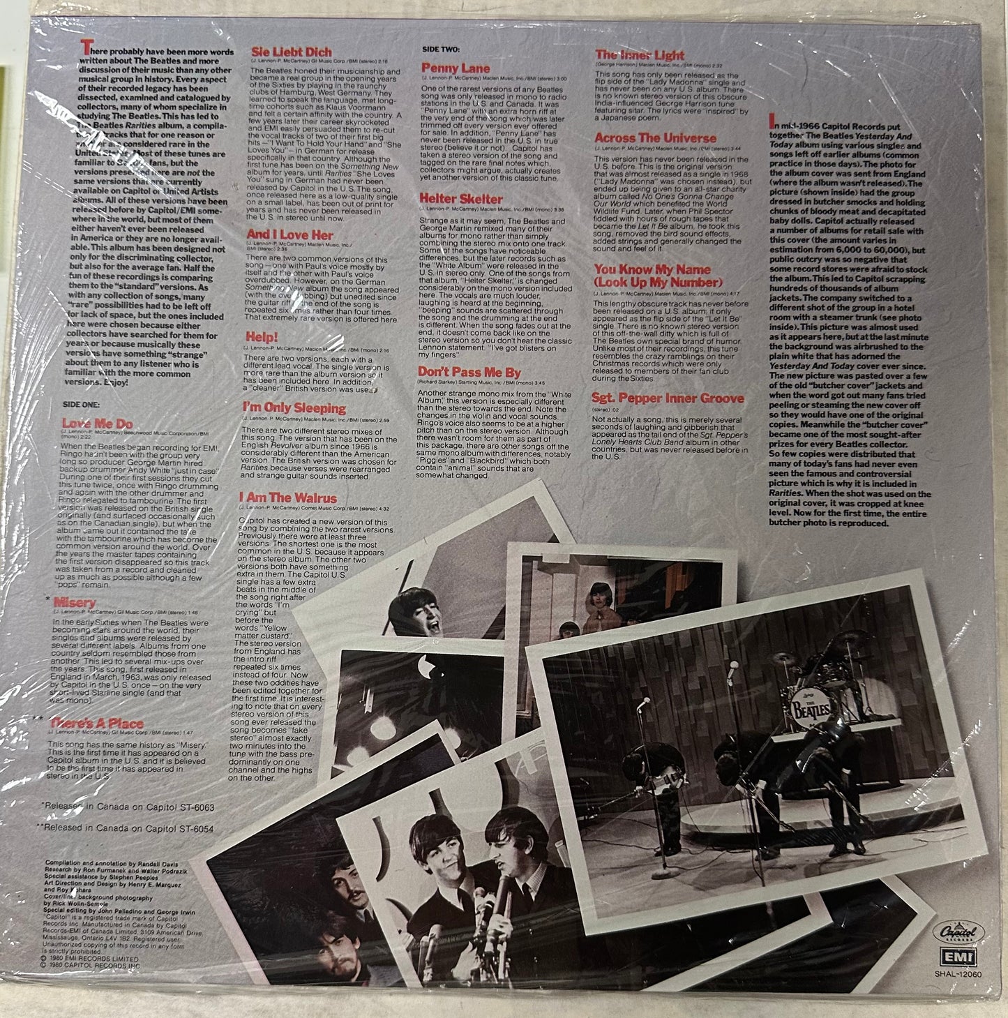 The Beatles – The Beatles Rarities (Vintage Vinyl LP 1980) New Sealed
