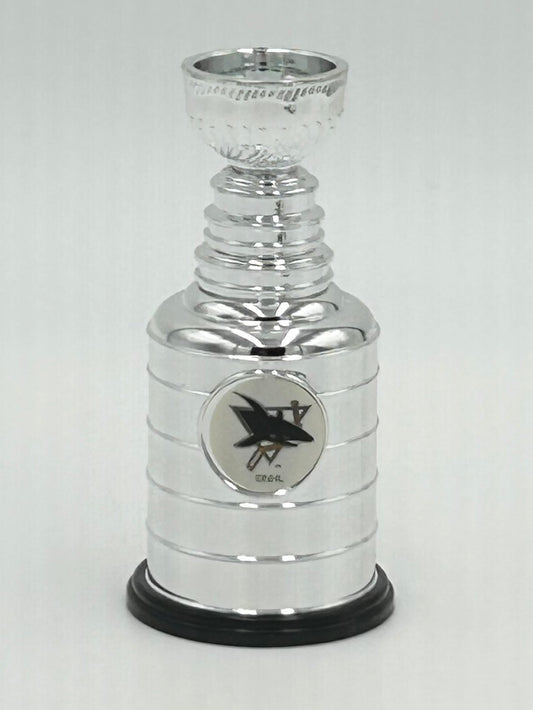 San Jose Sharks NHL Stanley Cup Replica Trophy Vintage Labatt's Blue Beer Promo