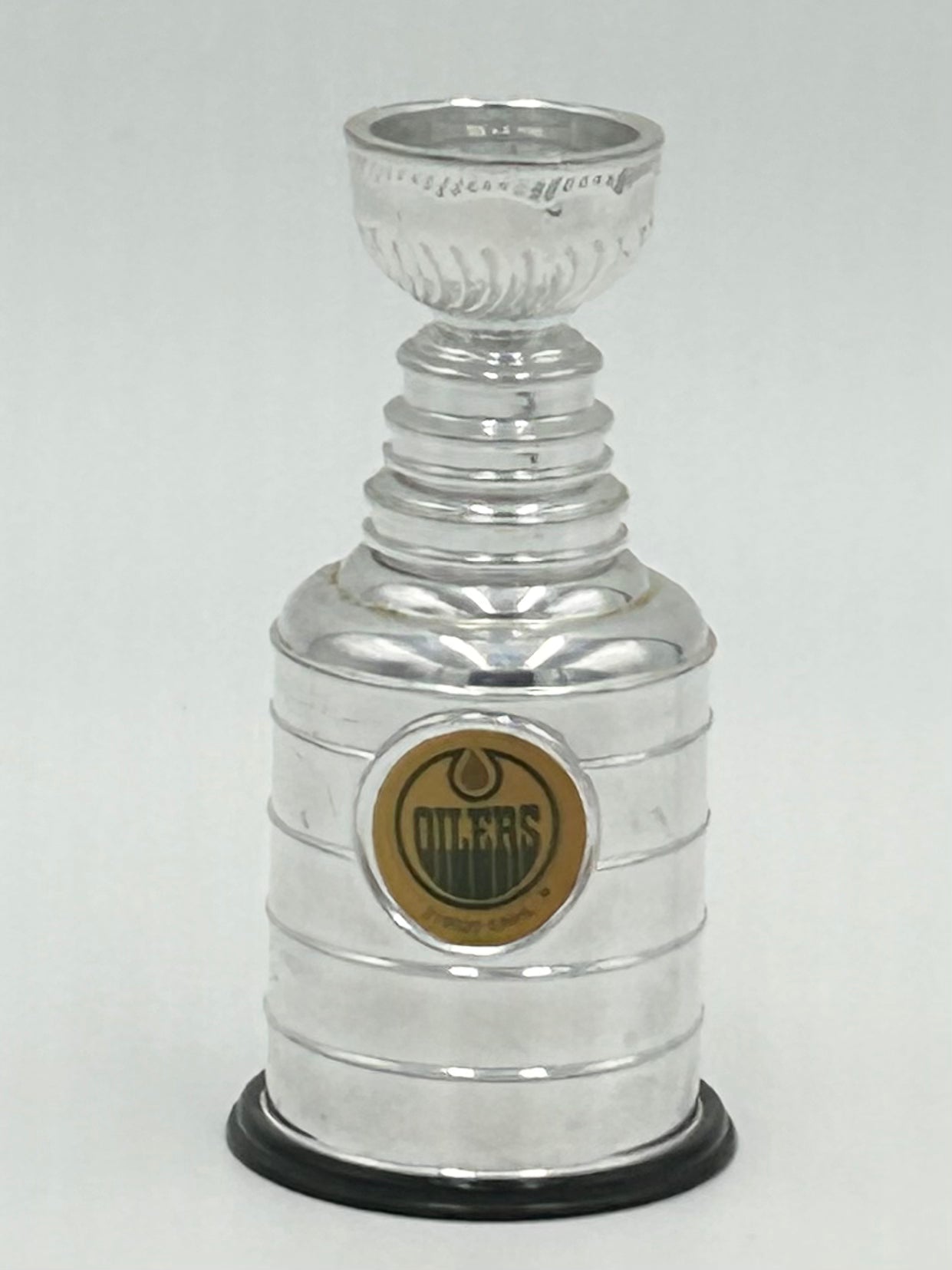 Edmonton Oilers NHL Stanley Cup Replica Trophy Vintage Labatt's Blue Beer Promo