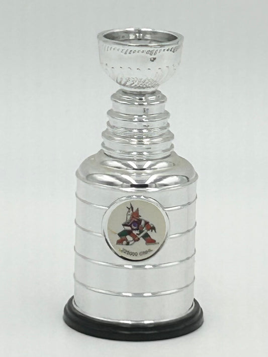 Utah Mammoth (Phoenix Coyotes) NHL Stanley Cup Replica Trophy Vintage Labatt's Blue Beer Promo