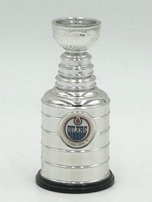 Edmonton Oilers NHL Stanley Cup Replica Trophy Vintage Labatt's Blue Beer Promo