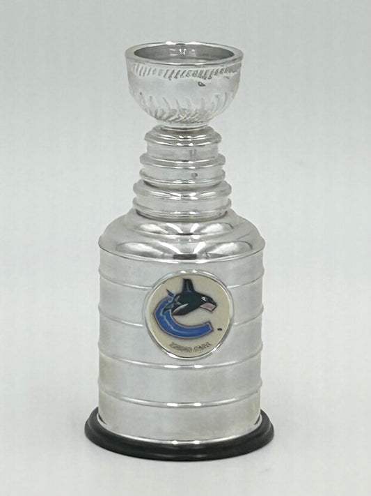 Vancouver Canucks NHL Stanley Cup Replica Trophy Vintage Labatt's Blue Beer Promo