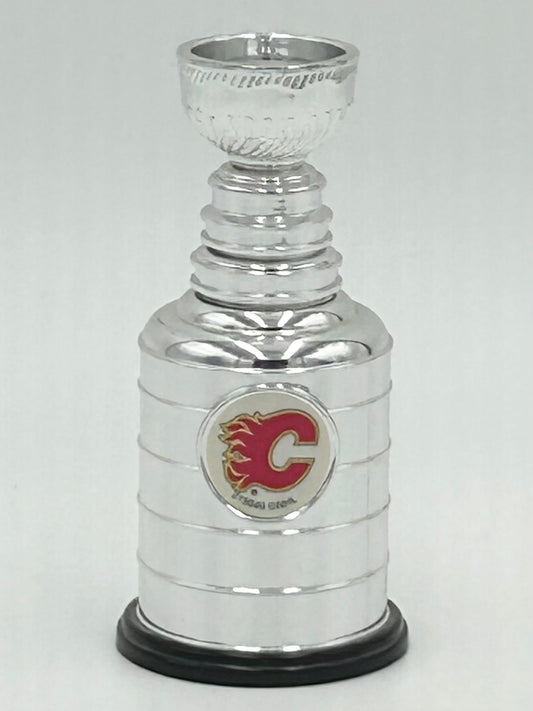 Calgary Flames NHL Stanley Cup Replica Trophy Vintage Labatt's Blue Beer Promo