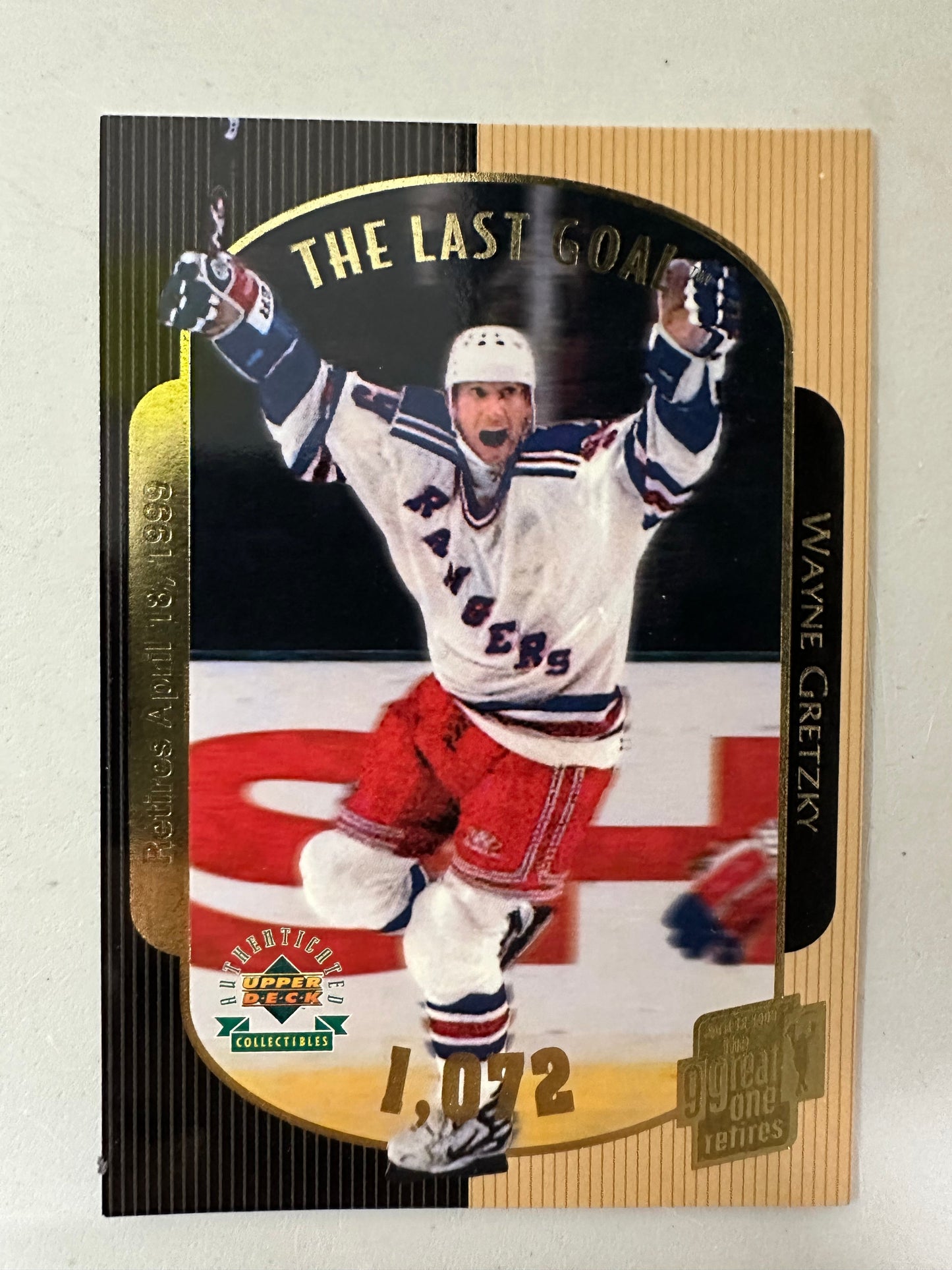 1999 Upper Deck Wayne Gretzky Retirement Commemorative Hockey Card Set (16 Cards)